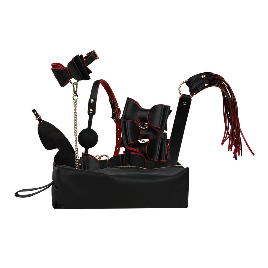 BDSM rinkinys „Crimson & Ebony“ - Bedroom Fantasies
