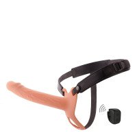 Vibruojantis strap-on dildo „Inferno 20 cm“