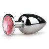 Didelis analinis kaištis „Round Silver Pink“ - EasyToys