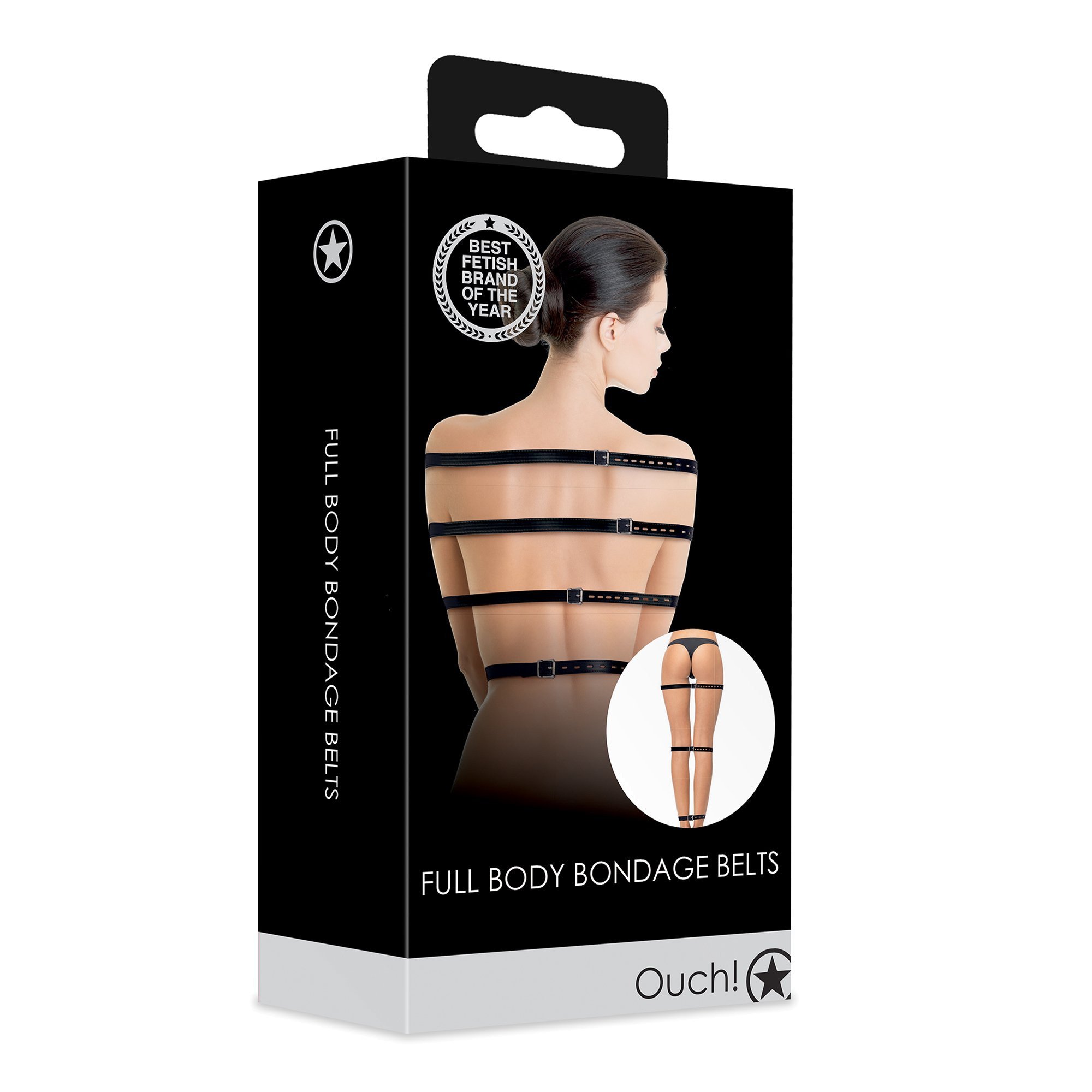 Kūno suvaržymo sistema „Full Body Bondage Belts“ - Ouch!