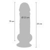 Dildo „Deluxe Dual Density Thick 23 cm“ - Get Real