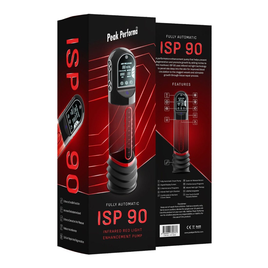 Automatinė penio pompa „Peak Performa ISP 90“ - Rimba