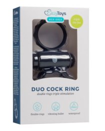 Vibruojantis penio žiedas „Duo Cock Ring“ - EasyToys