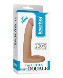 Strap-on dildo (pažeista pakuotė) „The Ultra Soft Double Nr. 7“ - Love Toy
