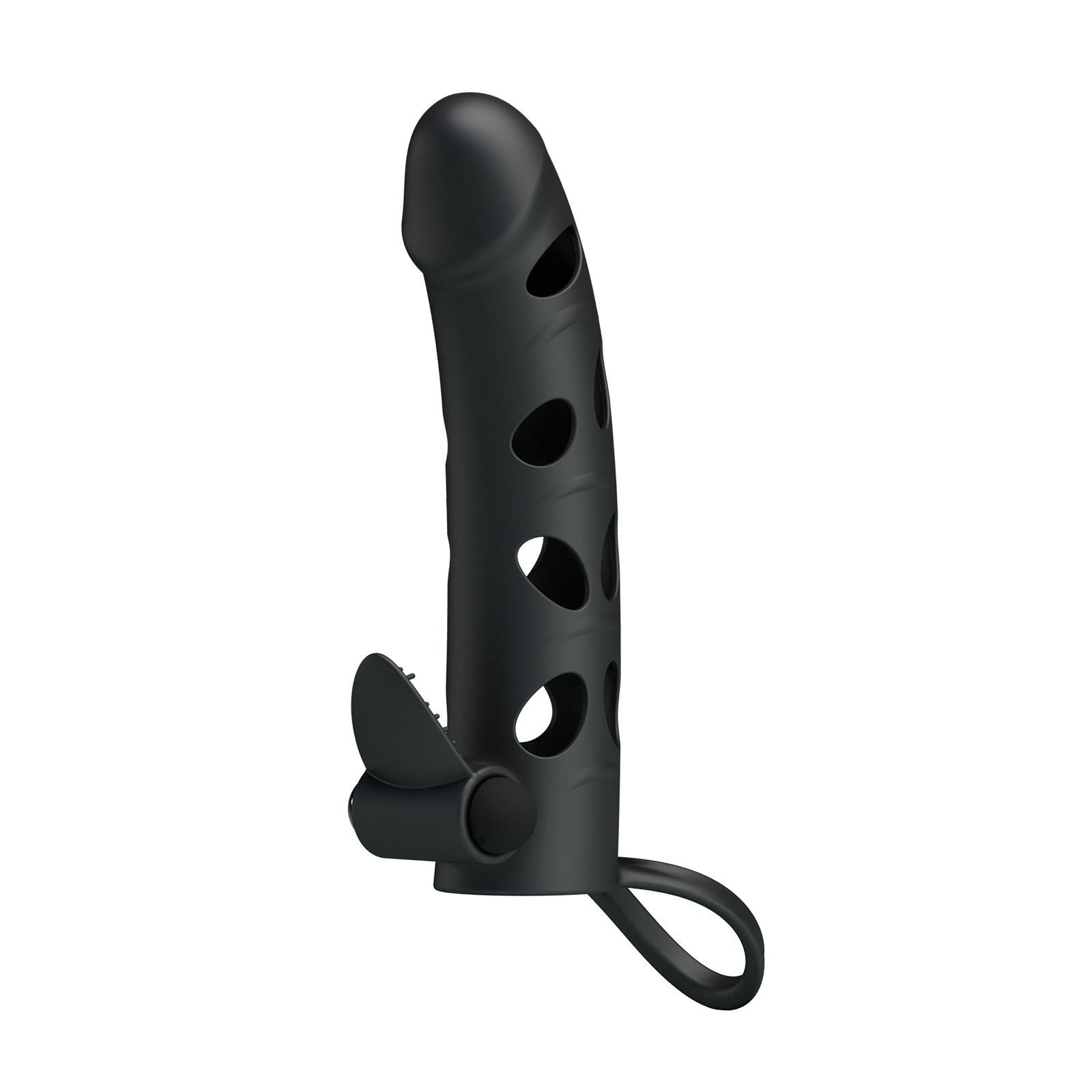 Vibruojanti penio mova „Penis Sleeve with Ball Strap 6“ - Pretty Love