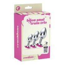 Analinių kaiščių rinkinys „Bijou Anal Train Trio Pink“, 3 vnt - Crushious