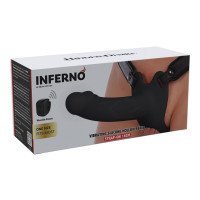 Vibruojantis strap-on dildo „Inferno 16 cm“ - Hidden Desire