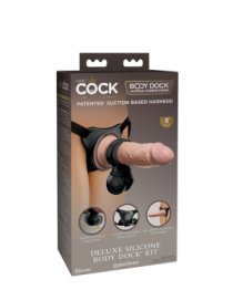 Strap-on rinkinys „Deluxe Silicone Body Dock Kit“ - King COCK
