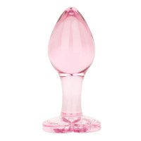 Stiklinis analinis kaištis „Anal Plug Medium“ - EasyToys