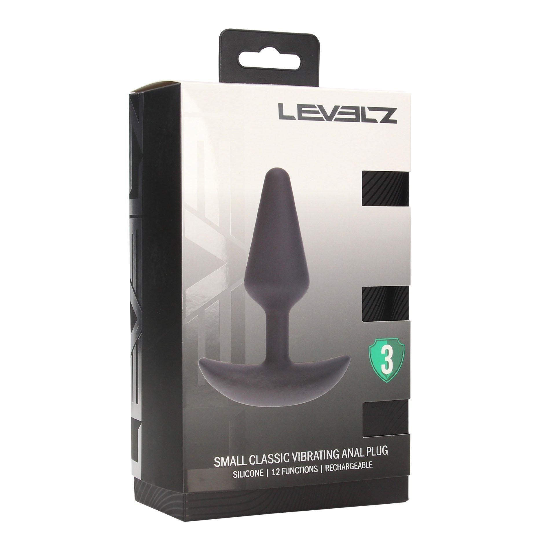 Vibruojantis analinis kaištis „Classic Vibrating Silicone Anal Plug“ - Levelz