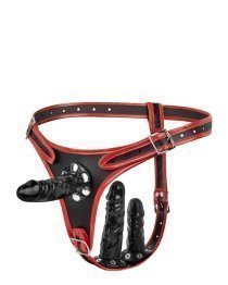 Strap-on rinkinys „Tripple Dildo Harness“ - EasyToys