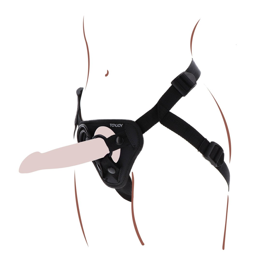 Diržai strap-on seksui „Strap-on Harness“ - Get Real