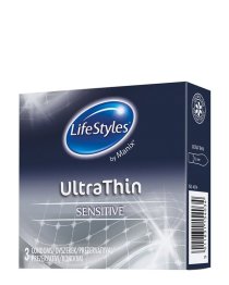 Ploni prezervatyvai „Ultra Thin“, 3 vnt. - LifeStyles