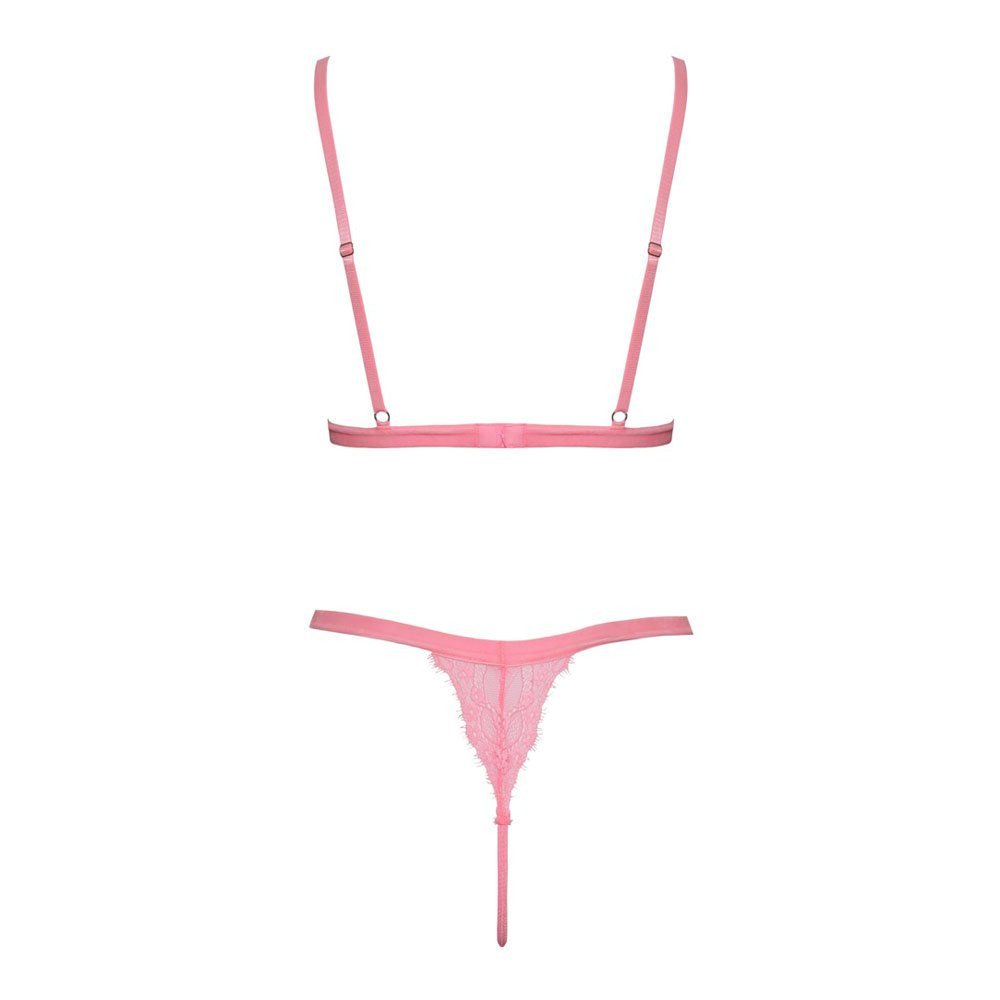 Liemenėlės ir kelnaičių rinkinys „Fantasy Neon Pink Set“ - Cottelli Collection