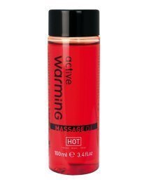 Šildantis masažo aliejus „Active Warming“, 100 ml - Hot