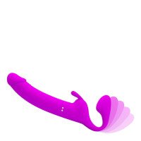Vibruojantis stap-on be dirželių „Girlfriend Sex Party“