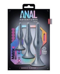 Analinių kaiščių rinkinys „Genesis Plug Kit“ - Blush