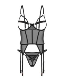 Atviras korseto ir kelnaičių rinkinys „Euridia“ - Obsessive