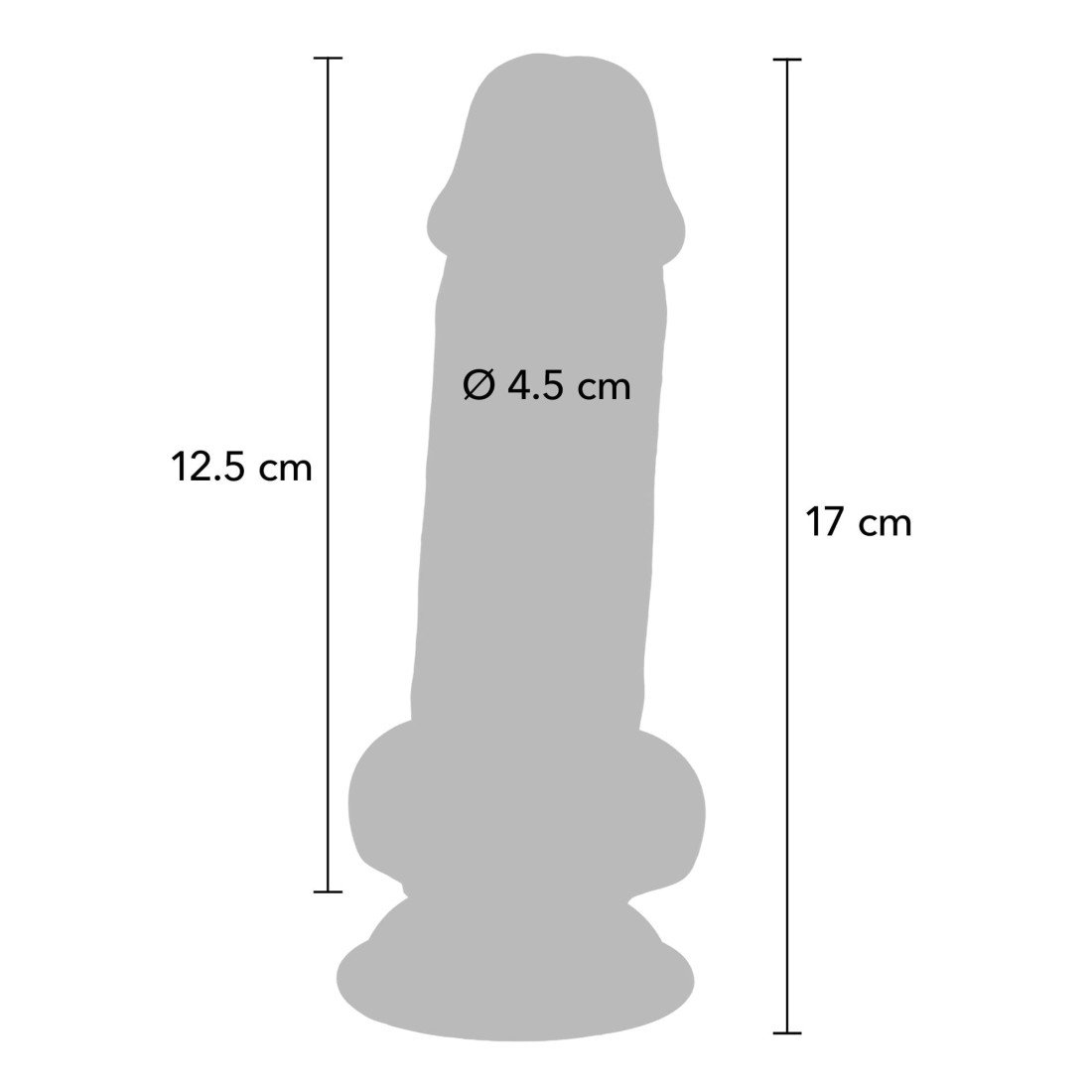 Dildo „Deluxe Dual Density Thick 17 cm“ - Get Real