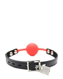 Silikoninis burnos kaištis „Silicone Ball Gag with Padlock“ - Latetobed