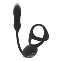 Automatinis analinis vibratorius - žiedas „Vibrating and Thrusting Tri O“ - Levelz