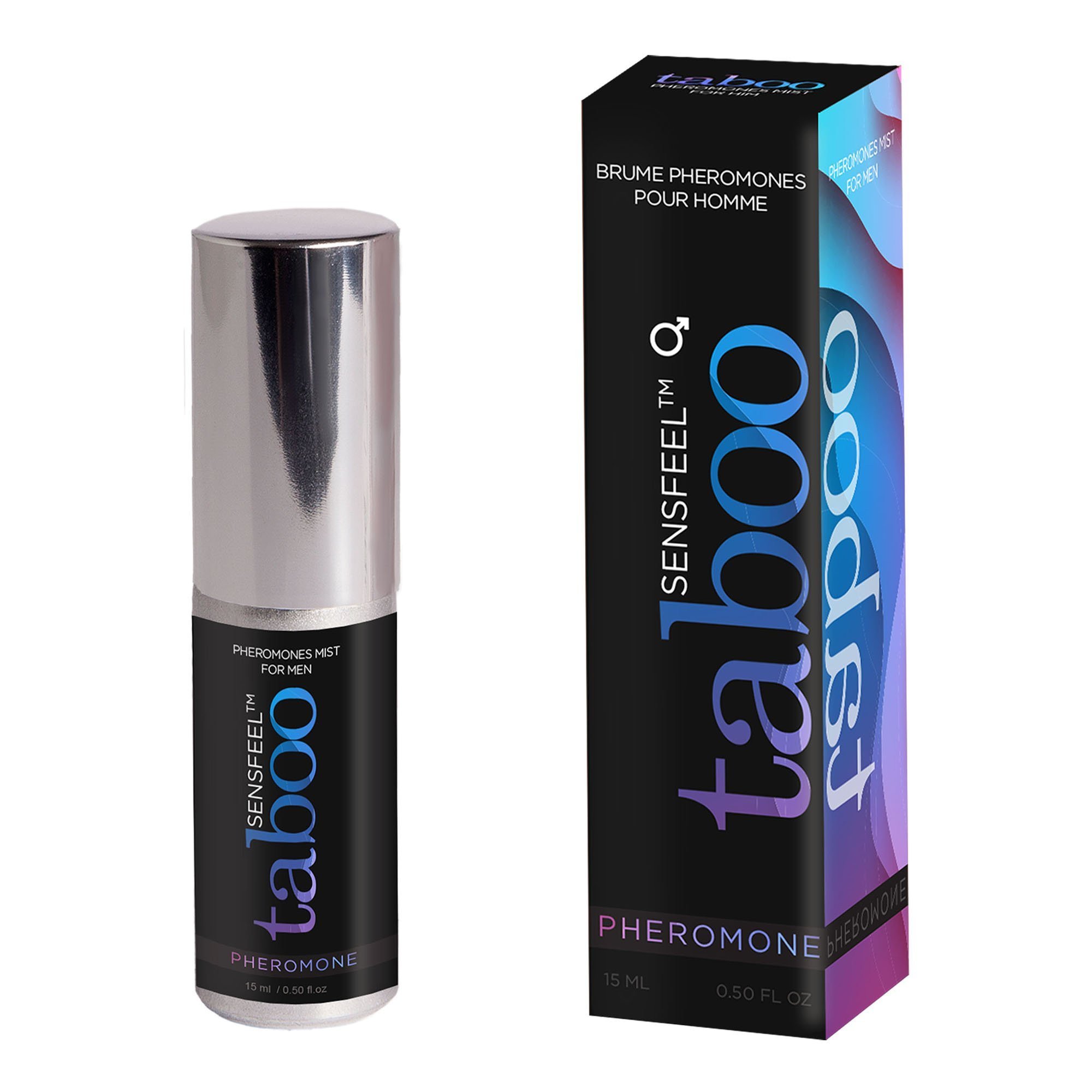 Kūno dulksna vyrams su feromonais „Taboo Sensfeel“, 15 ml - Ruf