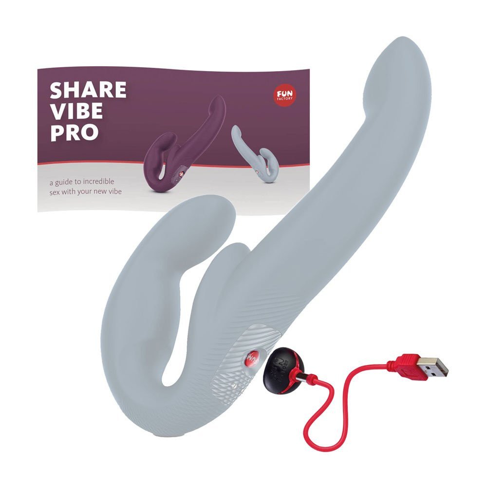 Vibruojantis strap-on be dirželių „Share Vibe Pro“ - Fun Factory