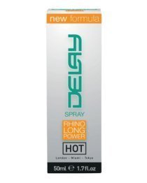 Ejakuliaciją nutolinantis purškalas „Hot Delay“, 50 ml - Hot