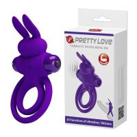 Vibruojantis penio ir sėklidžių žiedas „Vibrant Penis Ring III“ - Pretty Love