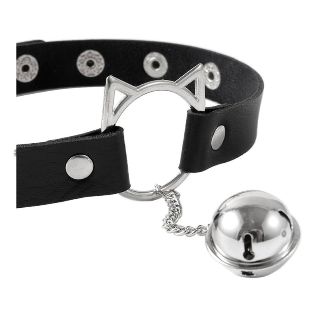 Antkaklis „Choker with Cat Ear Hoop and Bell“ - Latetobed