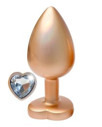 Didelis analinis kaištis „Pearl Gold Gleaming Love“ - Dream Toys