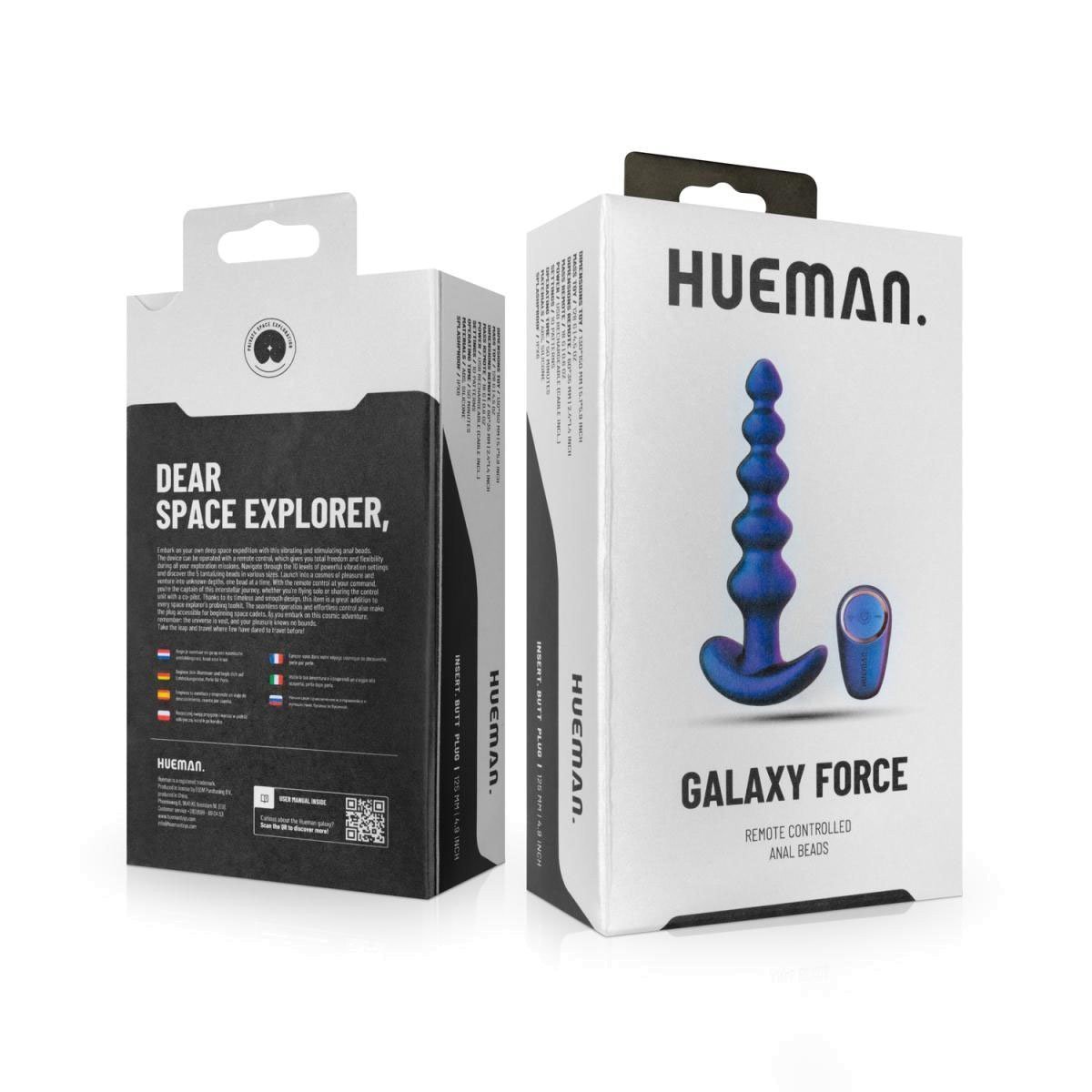 Vibruojantys analiniai karoliukai „Galaxy Force“ - Hueman
