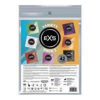 Prezervatyvų rinkinys „Variety Pack 1“, 42 vnt. - EXS Condoms
