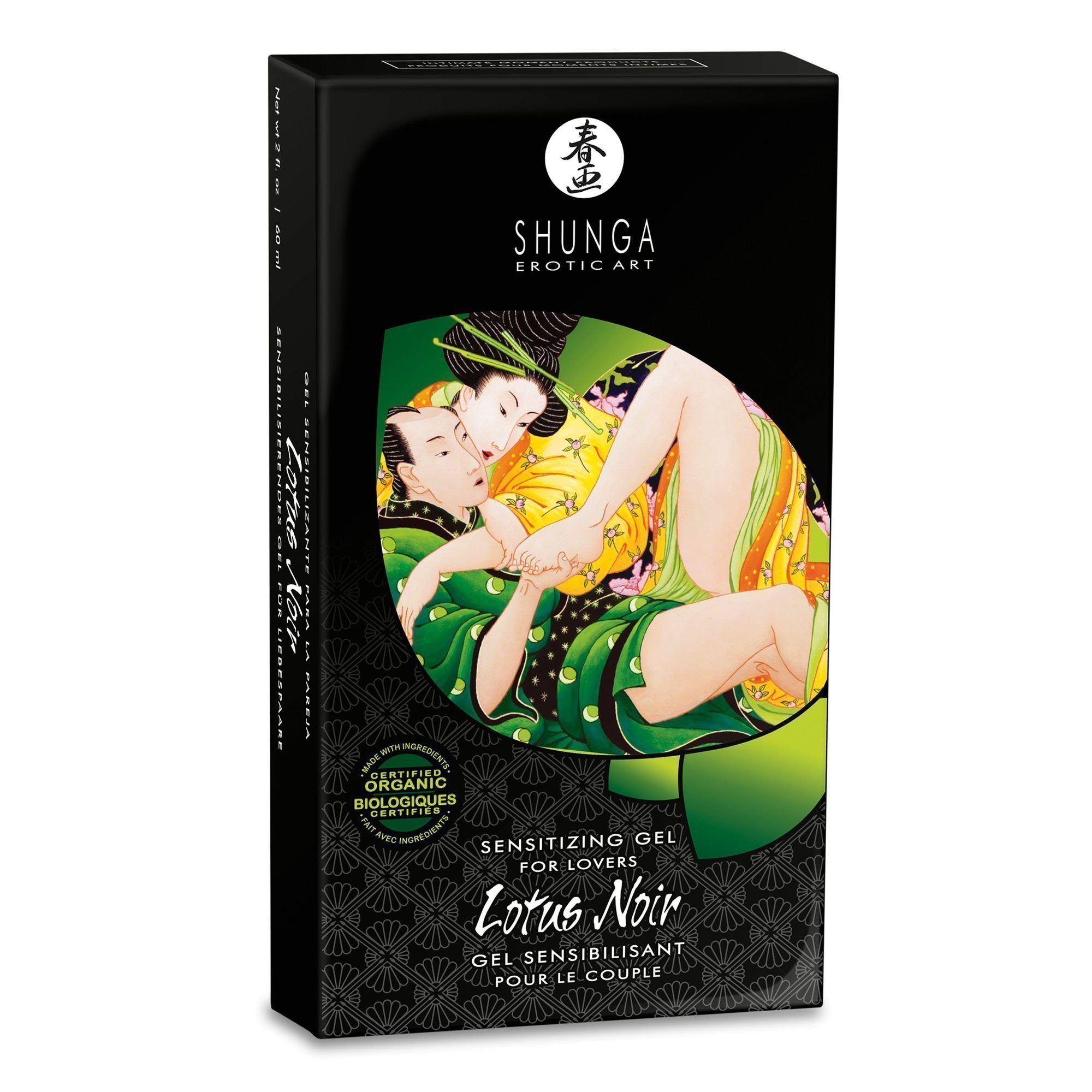 Stimuliuojantis gelis poroms „Lotus Noir“, 60 ml - Shunga