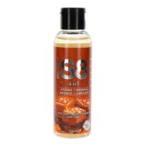 Šildantis masažinis lubrikantas „4 in 1 Chocolate Salted Caramel Lava Cake“, 125 ml - Stimul8
