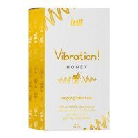 Stimuliuojantis gelis „Vibration! Honey“, 15 ml - Intt