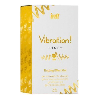 Stimuliuojantis gelis „Vibration! Honey“, 15 ml - Intt