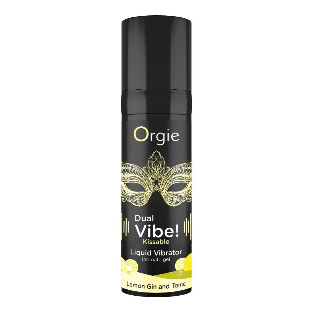 Stimuliuojantis gelis „Dual Vibe! Lemon Gin and Tonic“, 15 ml - Orgie