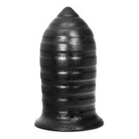 Analinis kaištis „Ribbed Butt Plug“ - All Black