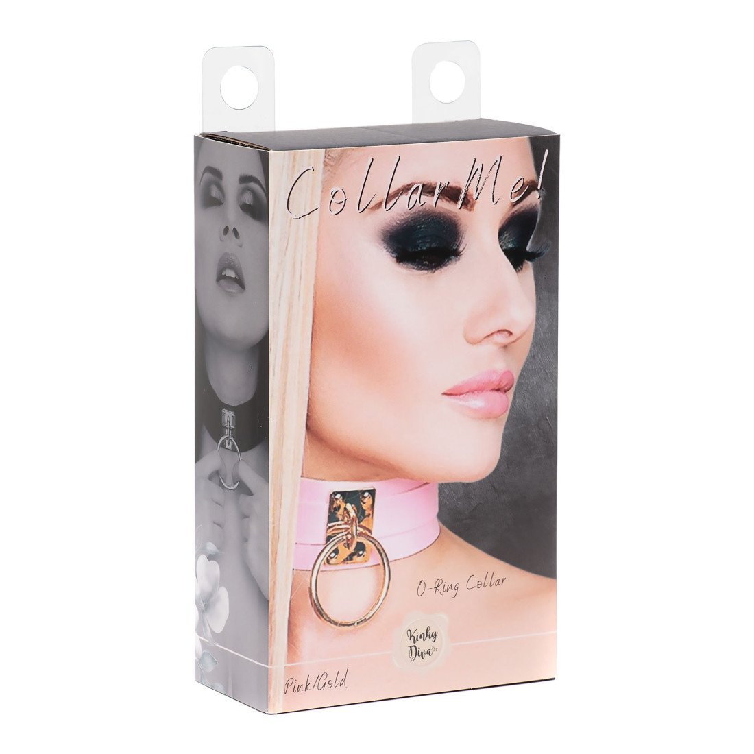 Antkaklis „O-Ring Collar Pink Gold“ - Kinky Diva
