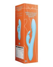 Vibratorius kiškutis „Ribbed Ultra Soft Silicone Rabbit Vibrator“ - Loveline