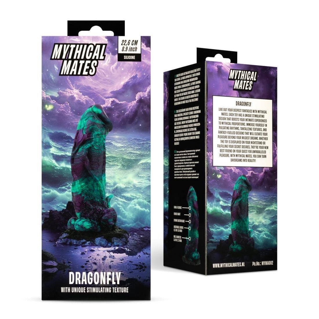Silikoninis dildo „Dragonfly“ - Mythical Mates