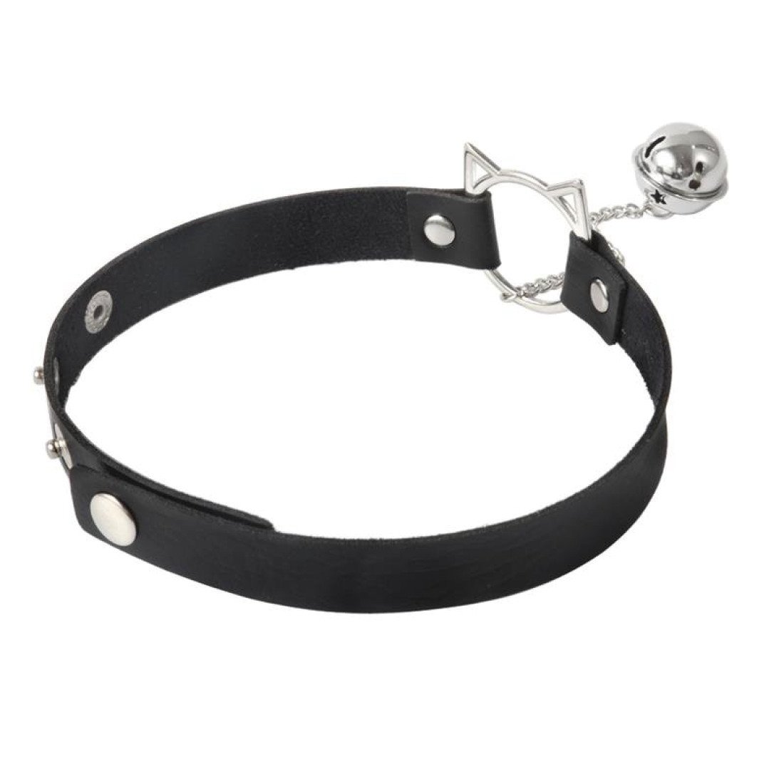 Antkaklis „Choker with Cat Ear Hoop and Bell“ - Latetobed
