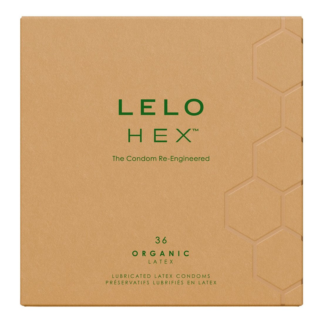 Prezervatyvai „HEX Organic Latex“, 36 vnt - LELO