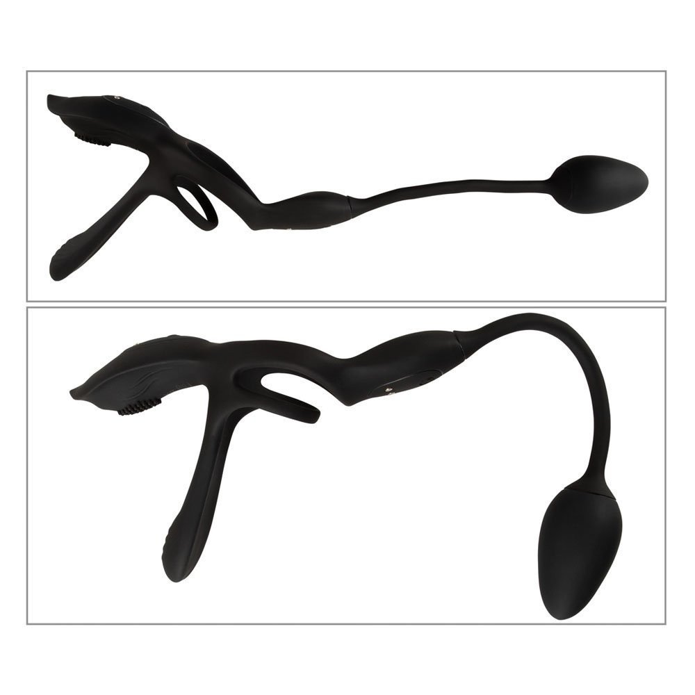 Vibruojantis penio žiedas - kaištis „RC Multi Function“ - Couples Choice