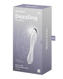 Stiklinis dildo „Dazzling Crystal 1“ - Satisfyer