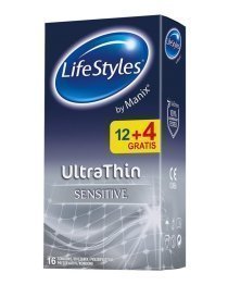 Ploni prezervatyvai „Ultra Thin“, 16 vnt. - LifeStyles