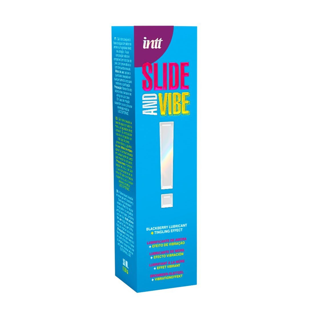 Stimuliuojantis vandens pagrindo lubrikantas „Slide and Vibe“, 35 ml - Intt