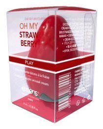 Stimuliuojantis kremas speneliams „Oh My Strawberry“, 8 ml - Exsens