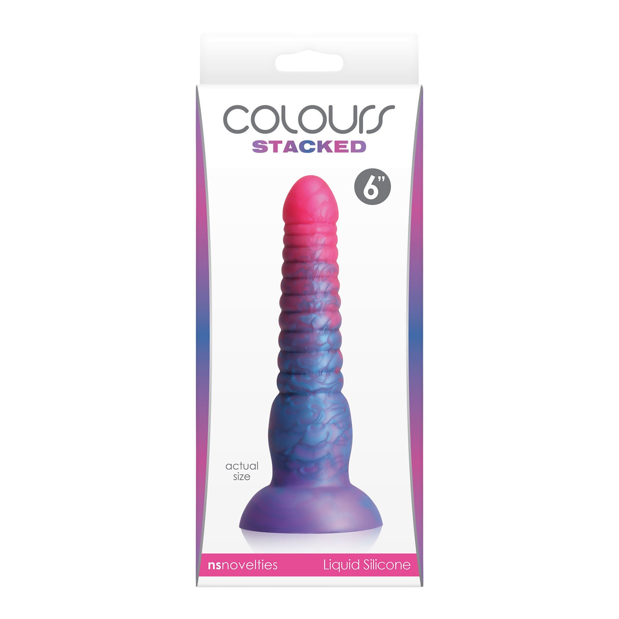 Dildo „Stacked 6 Inch - Pink Blue“ - NS Novelties